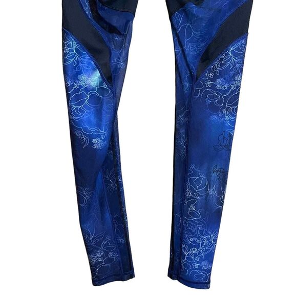 Calia Carrie Underwood Blue Floral Leggings‎ with Mesh Size S - Picture 5 of 10